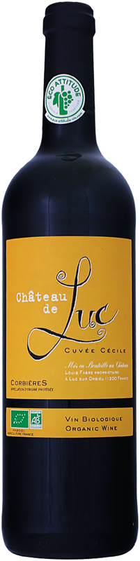 Bottle of Corbières Château de Luc Cuvée Cécile from Château de Luc