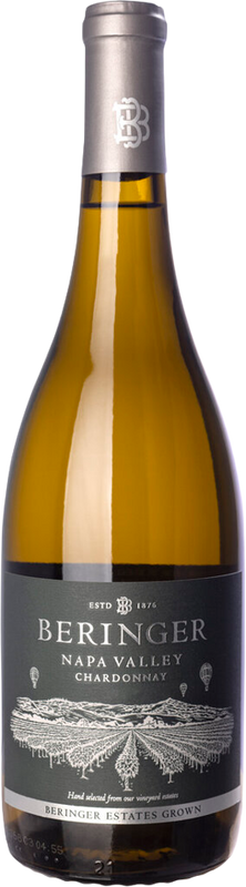 Bottle of Napa Valley Chardonnay from Beringer
