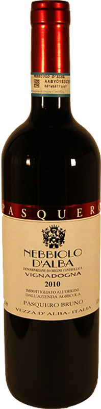 Bouteille de Barbera d'Alba Vignadogna DOC de Bruno Pasquero