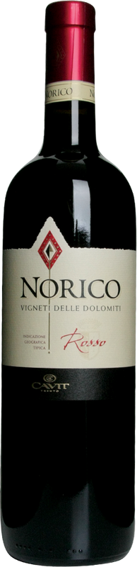 Bottiglia di Norico Rosso Vigneti delle Dolomiti IGT di Cavit