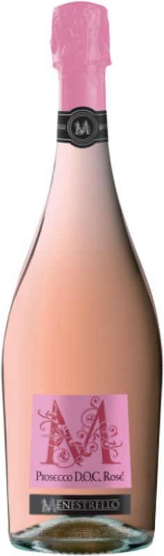 Flasche Prosecco Spumante Rosé Extra Dry von Menestrello