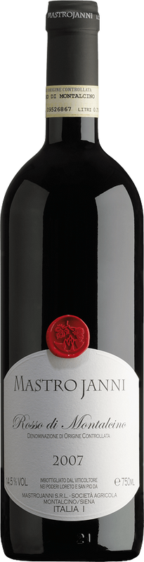 Bottle of Rosso di Montalcino DOC from Mastrojanni