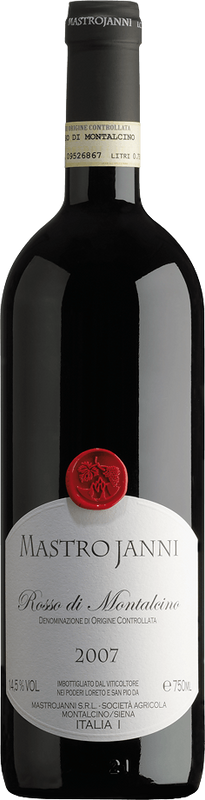 Flasche Rosso di Montalcino DOC von Mastrojanni