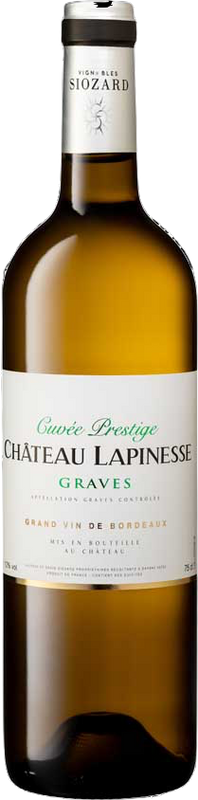 Bouteille de Chateau Lapinesse Graves Blanc AOC Bordeaux de David & Laurent Siozard