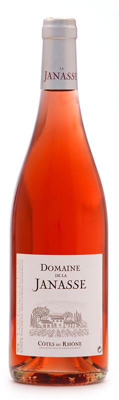 Bottle of Cotes du Rhone Rose from Domaine de la Janasse