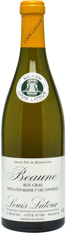 Bouteille de Beaune blanc Aux Cras 1er Cru AC de Domaine Louis Latour