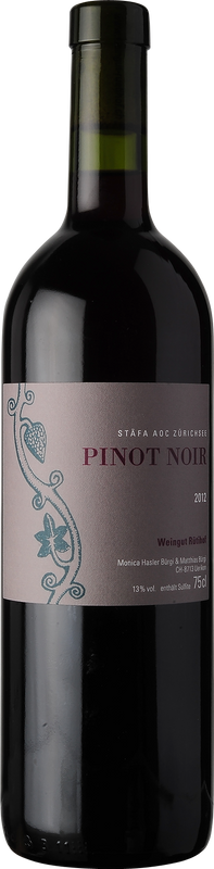 Bottle of Stäfner Pinot Noir from Rütihof