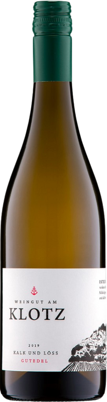 Bouteille de Gutedel Kalk & Löss Deutscher Qualitätswein de Weingut Am Klotz