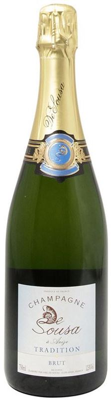 Bottiglia di Champagne Tradition brut di De Sousa