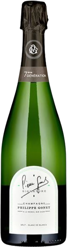Flasche Champagne Brut Blanc de Blancs Signature AOC von Philippe Gonet