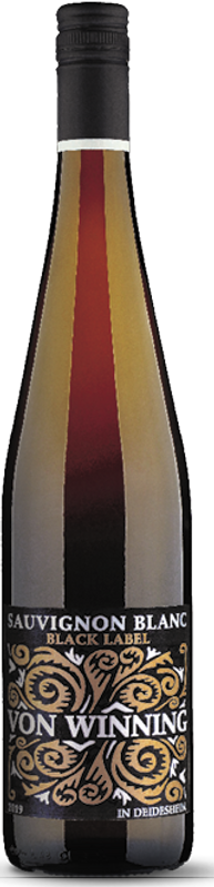 Bottiglia di Black Label Sauvignon Blanc di Weingut von Winning