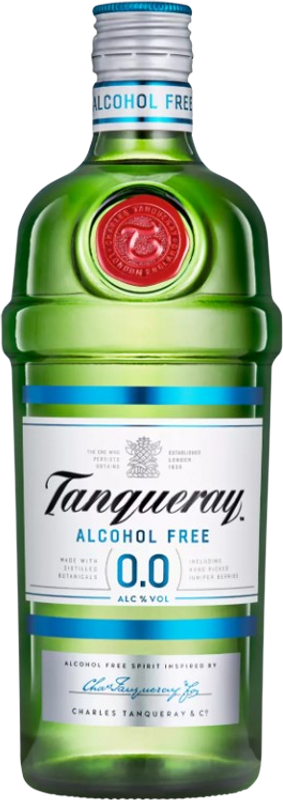 Flasche Tanqueray 0.0% alkoholfreie Spirituose von Tanqueray