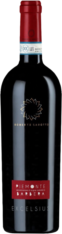 Bottiglia di Excelsius Barbera Piemonte DOC di Roberto Sarotto