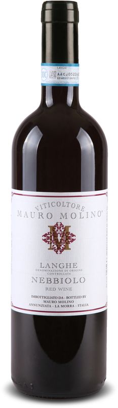 Bottle of Langhe DOC Nebbiolo from Mauro Molino