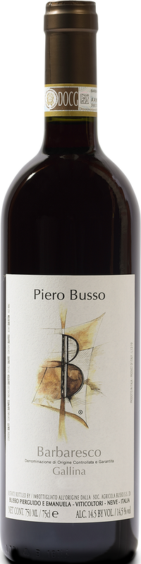 Bottle of Barbaresco DOCG Gallina from Piero Busso