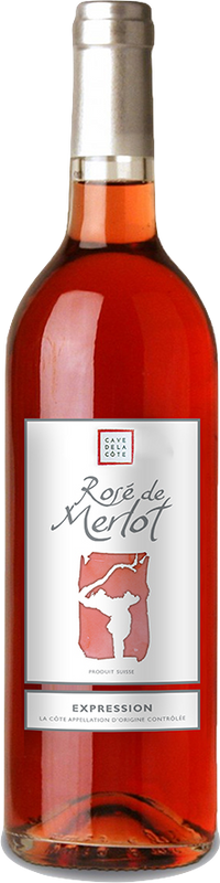 Flasche Rosé de Merlot La Côte AOC von Cave de la Côte
