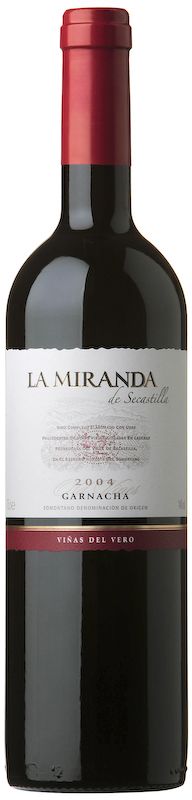 Bottiglia di Somontano DO Garnacha La Miranda de Secastilla VdV MO di Vinas del Vero