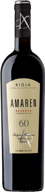 Bottiglia di Rioja Amaren Reserva 60 di Bodegas Amaren