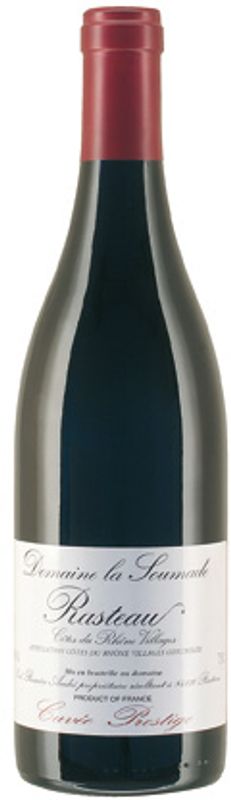 Bottle of Cotes du Rhone Villages AOC Rasteau Cuvee Prestige from Domaine La Soumade