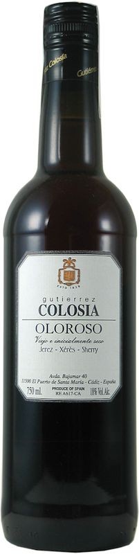 Bottle of Sherry Oloroso from Gutiérrez-Colosia