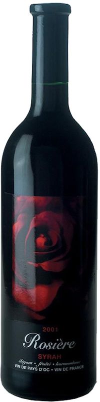 Bottiglia di Syrah Vin de Pays d'Oc demi-doux di Rosière