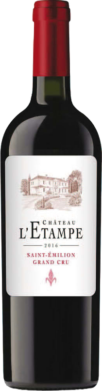Bottiglia di Château L'Etampe Saint Emilion Grand Cru AOC di Château L'Etampe