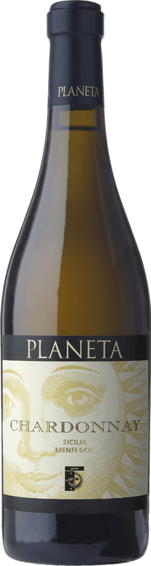 Flasche Sicilia Menfi DOC Chardonnay von Azienda Agricola Planeta