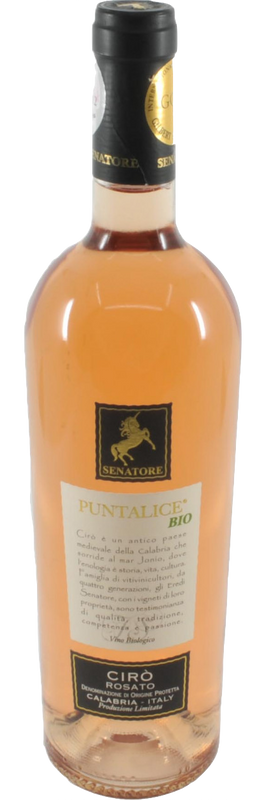 Bottle of Puntalice DOP Cirò Rosè from Senatore Vini