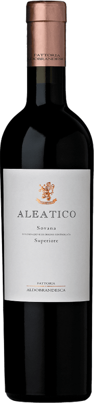 Bottle of Aleatico Sovana superiore DOC from Aldobrandesca