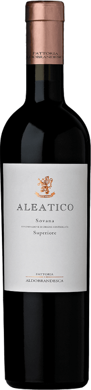 Flasche Aleatico Sovana superiore DOC von Aldobrandesca