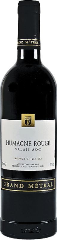 Bouteille de Humagne rouge du Valais AOC Grand Metral de Provins