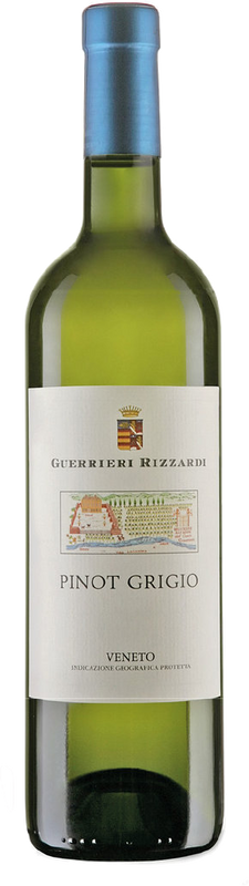 Flasche Pinot Grigio delle Venezia DOP von Guerrieri Rizzardi