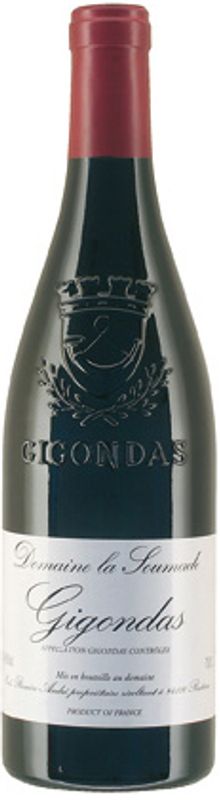 Bottle of Gigondas AOC from Domaine La Soumade