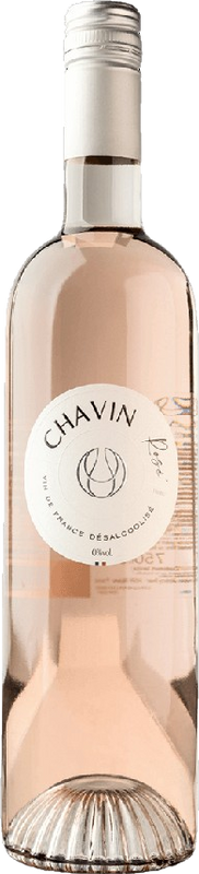 Bottle of Chavin Zero Rosé VdF sans alcool from Pierre Chavin