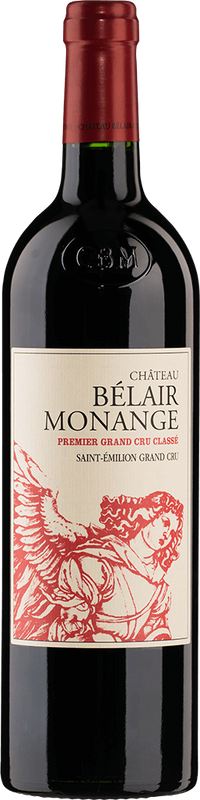 Bottiglia di Chateau Belair Monange 1er Grand Cru Classe B St-Emilion AOC di Château Bel Air Bergerac