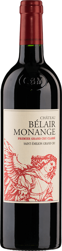 Bouteille de Chateau Belair Monange 1er Grand Cru Classe B St-Emilion AOC de Château Bel Air Bergerac