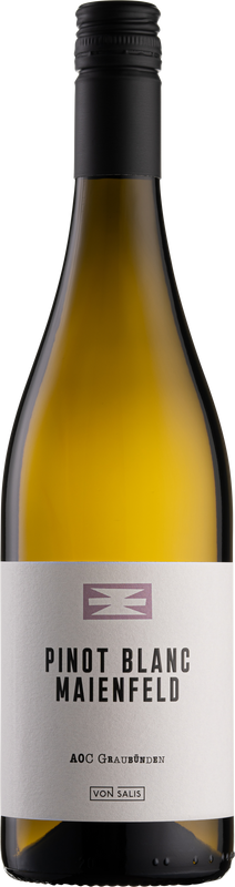 Bottiglia di Maienfelder Pinot Blanc AOC di Weinbau von Salis