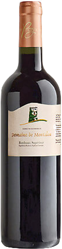 Bottiglia di Bordeaux Supérieur AOC di Domaine de Montalon