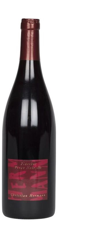 Bottiglia di Flascher Pinot Noir "H" AOC di Christian Hermann
