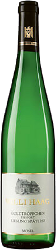 Bottiglia di Riesling Spätlese Piesporter Goldtröpfchen di Willi Haag
