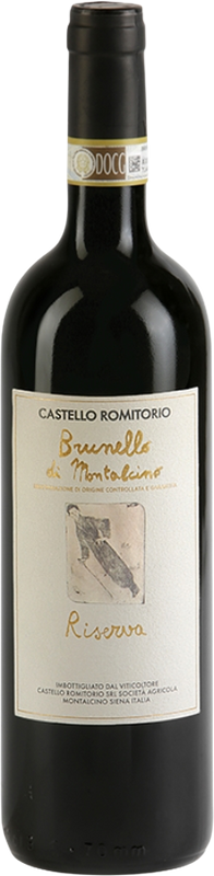 Flasche BRUNELLO di Montalcino DOCG Riserva von Castello Romitorio