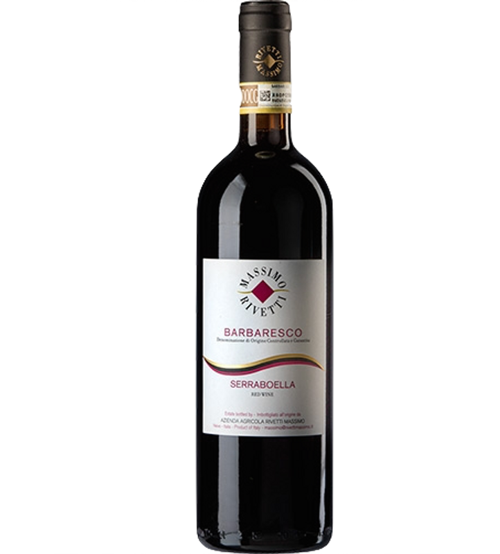 Bottiglia di Barbaresco DOCG Serraboella Riserva di Massimo Rivetti