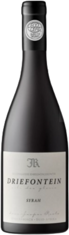 Bottle of Syrah Driefontein from Longridge Wine Estate