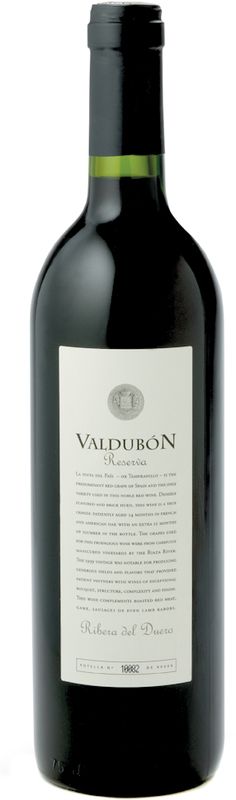 Bouteille de Reserva Ribera del Duero DO de Valdubón