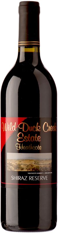 Bouteille de Shiraz Reserve de Wild Duck Creek