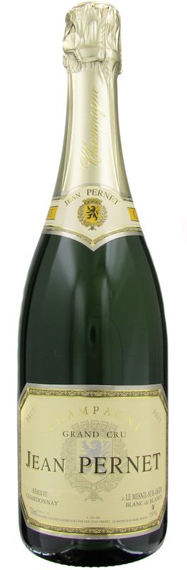 Bottiglia di Champagne Reserve Brut Grand Cru Blanc de Blancs di Jean Pernet