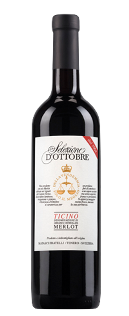 Image of Fratelli Matasci Merlot del Ticino Selezione d'Ottobre DOC - 37.5cl - Tessin, Schweiz bei Flaschenpost.ch
