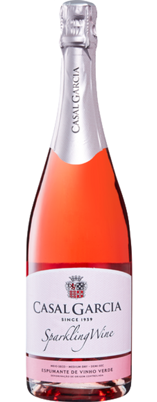 Bottiglia di Casal Garcia Sparkling Rosé di Aveleda Vinhos