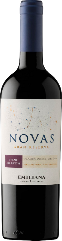 Bouteille de Novas Gran Reserva Syrah/Mourvedre Colchagua Valley DO de Emiliana Organic Vineyards