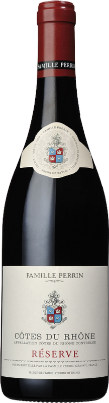 Flasche Cotes-du-Rhone AC rouge Reserve von Famille Perrin